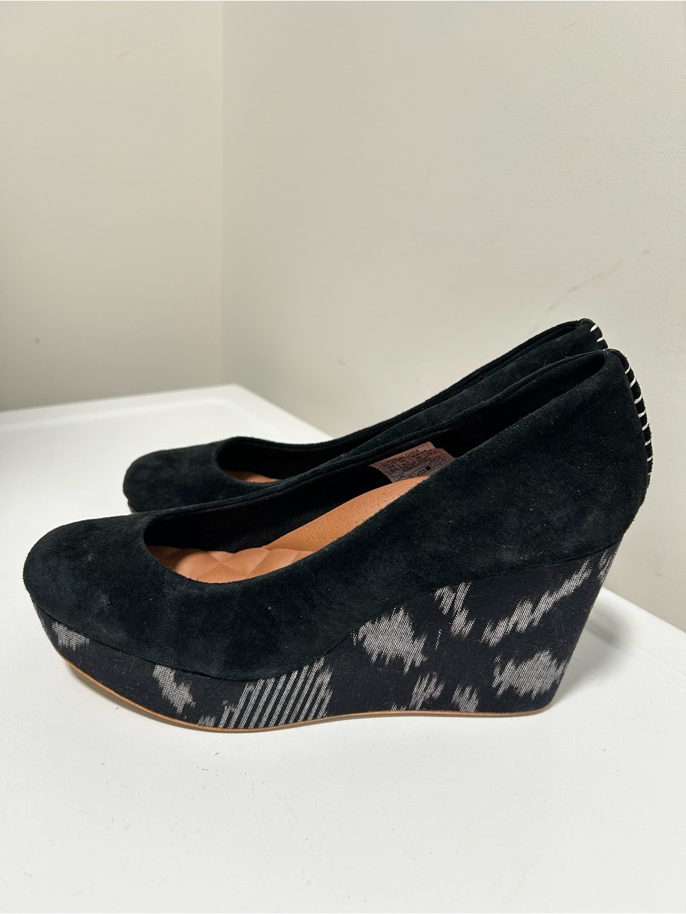 Reef High Tropic Suede Platform Wedges Black Size 8.5 - Picture 5 of 13